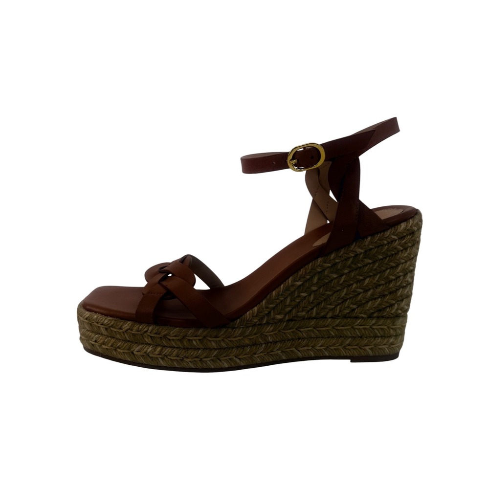 New!‎ Stuart Weitzman Braided Platform Espadrille Wedge Sandal Sz 10 - Picture 5 of 7